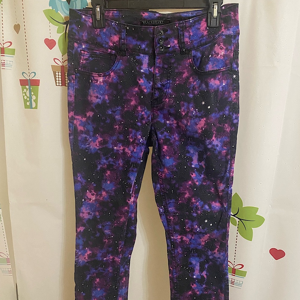 Blackheart Super Skinny Junior Size 11 Galaxy Pants